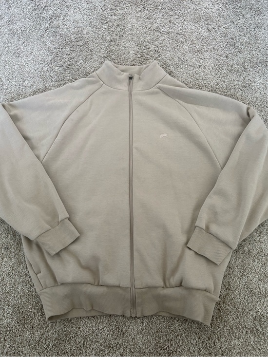 Alphalete Other - Alphalete Light Beige Full-Zip Track Jacket